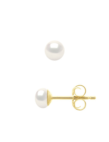 Boucles d'Oreilles en Vermeil - Perles de Culture 4-5 mm - MIA