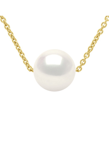 Collier Chaine Perle de Culture Ronde 8 mm en Vermeil - ROMY